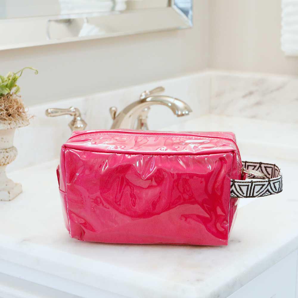 pink cosmetic zipper bag