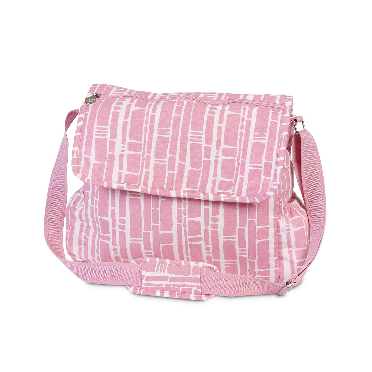 bamboo baby pink diaper bag