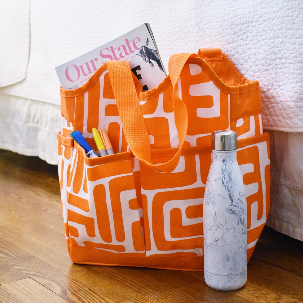cape town orange canvas everything bag