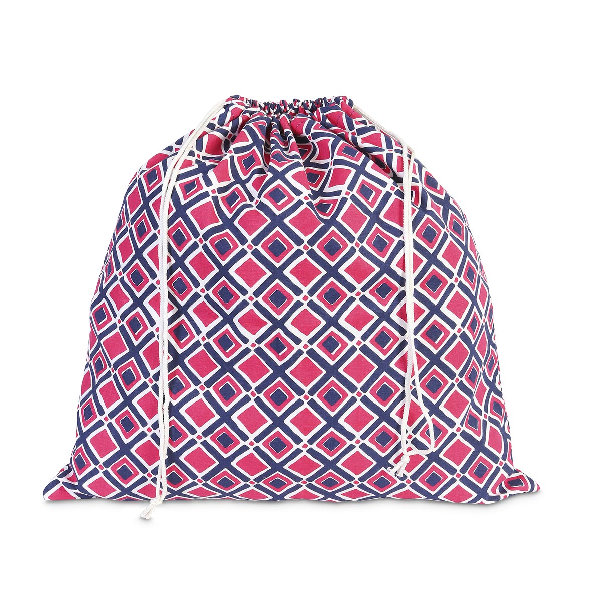 times square navy/pink laundry bag