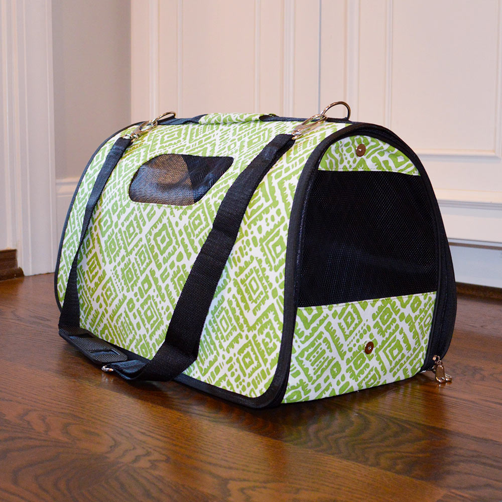 alma lime green pet carrier