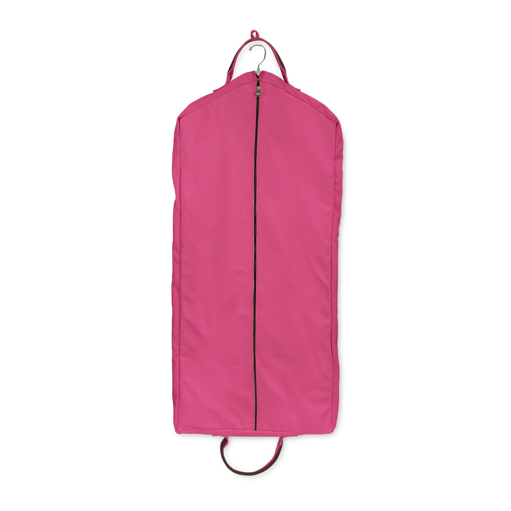 chandler pink/chocolate full length garment bag