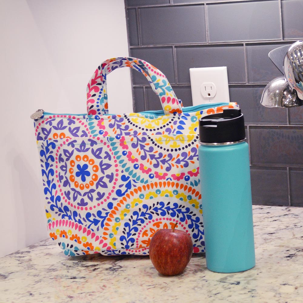 gone spiral lunch tote