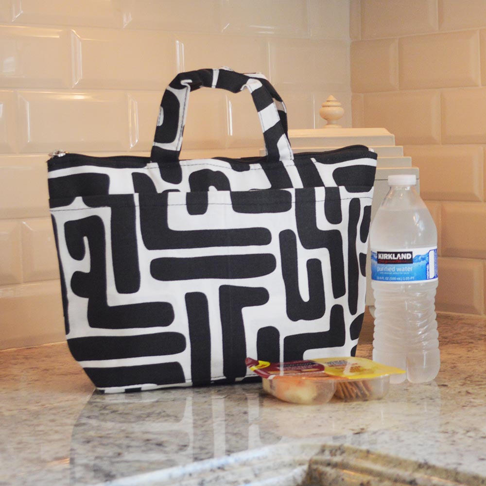 cape town black lunch tote