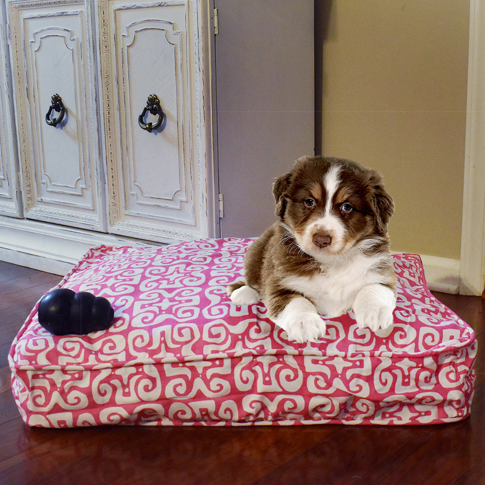 don't fret pink pet bed cover