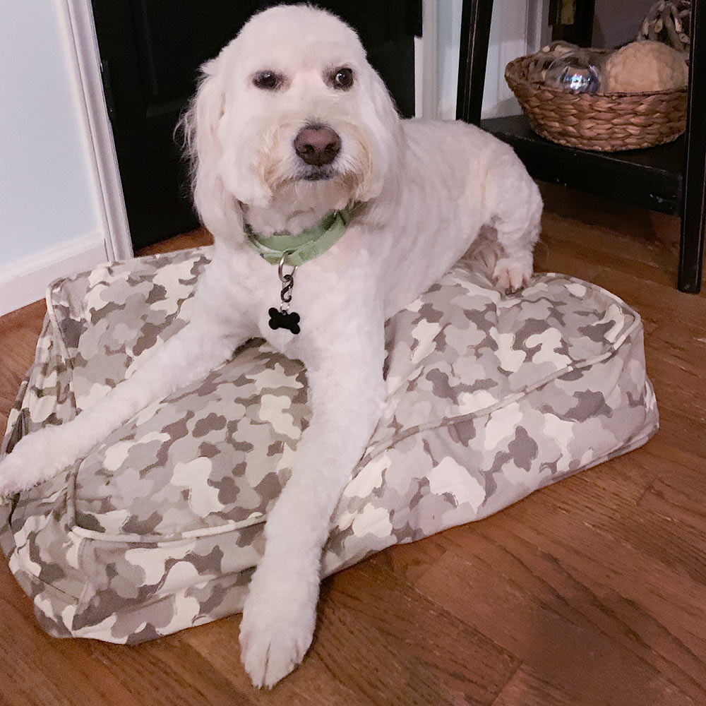 camo pet bed cover