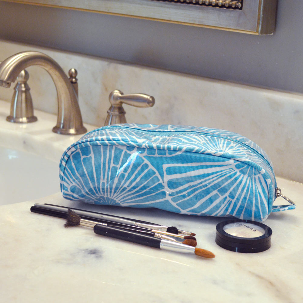 full circle turquoise pencil pouch