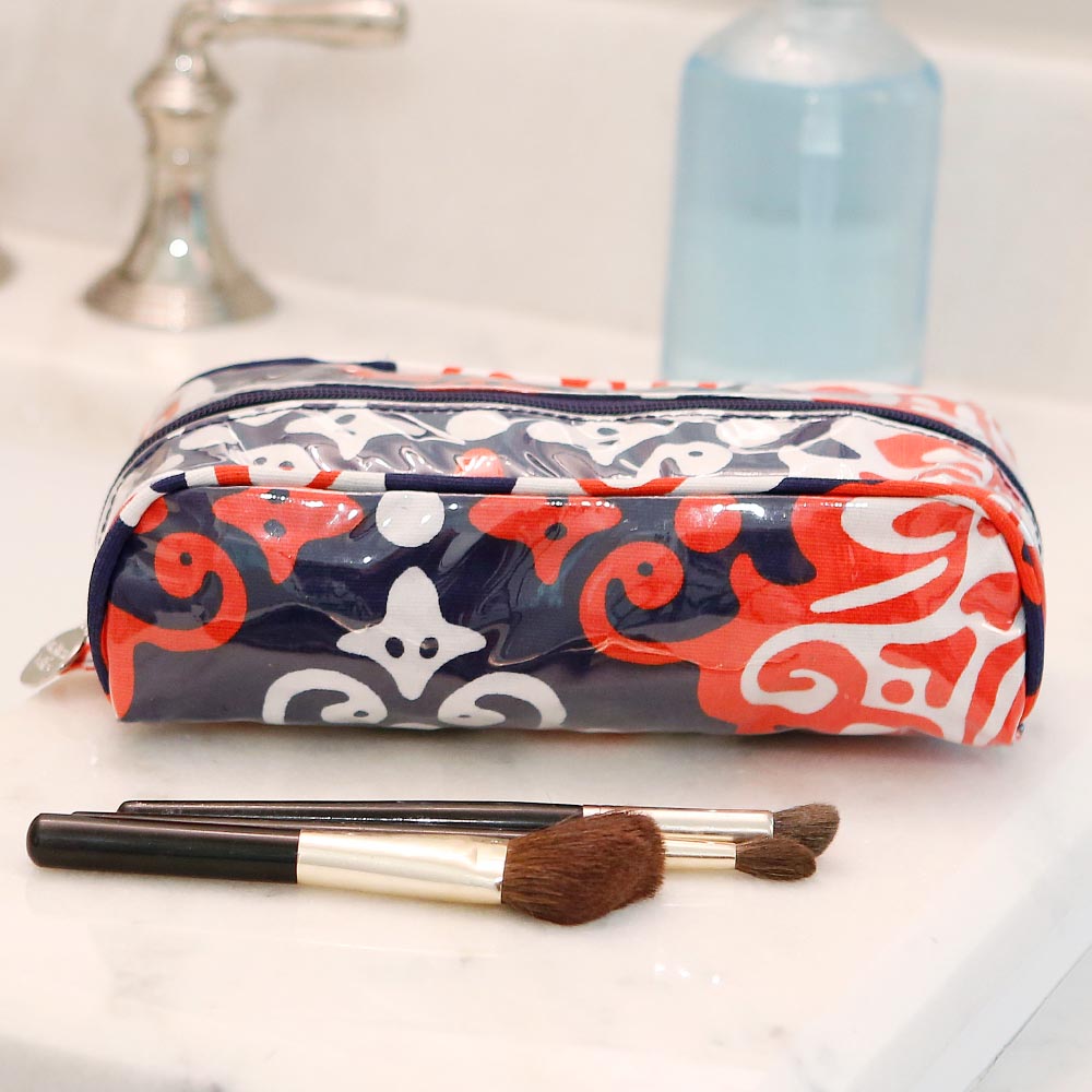 sangria pencil and brush pouch