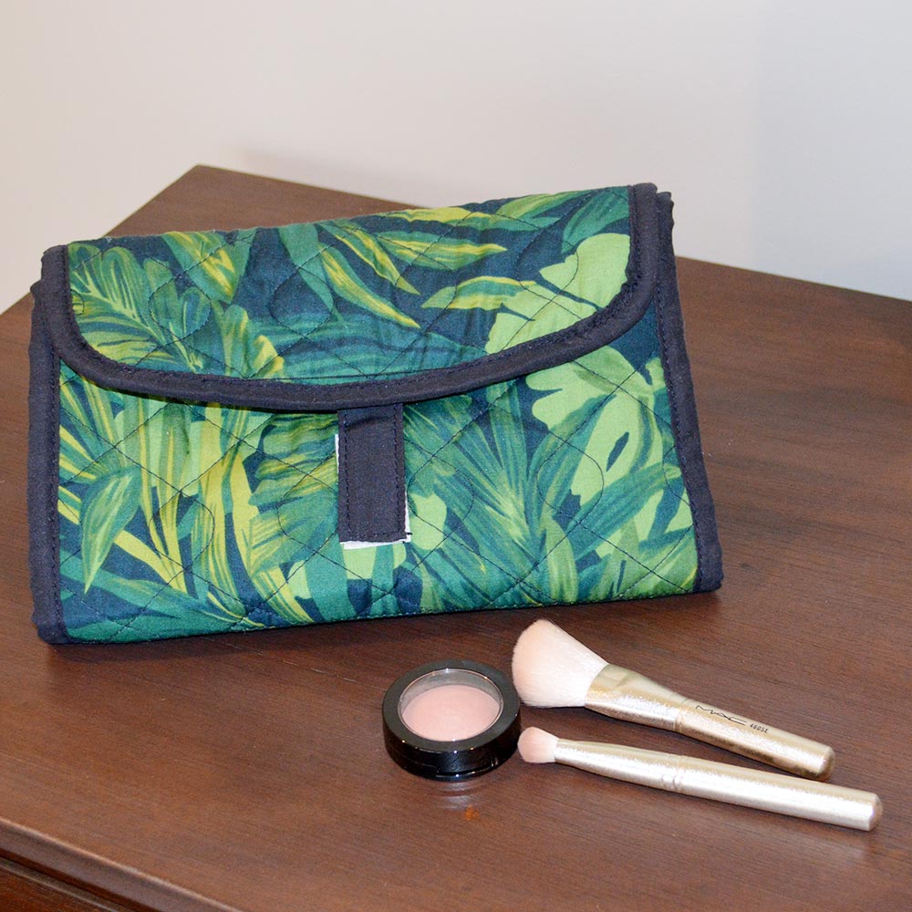 fern quilted accessory bag