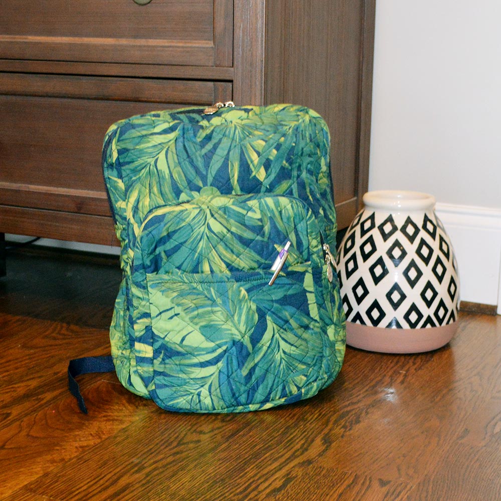 fern quilted backpack