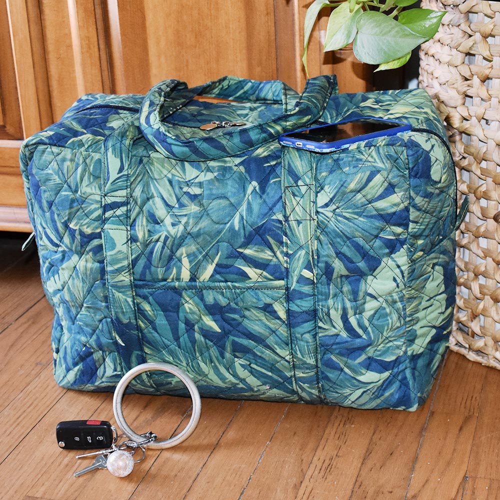 fern quilted duffle
