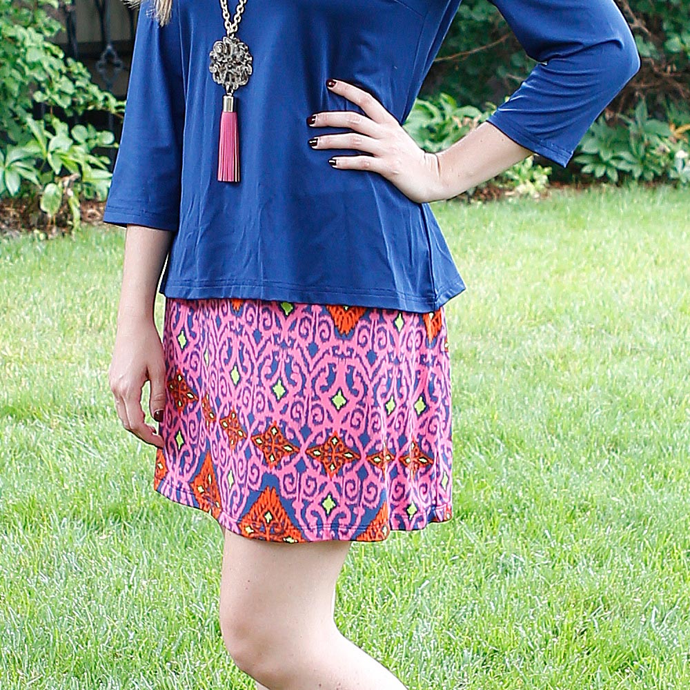 perfect zen willow poly-knit skirt