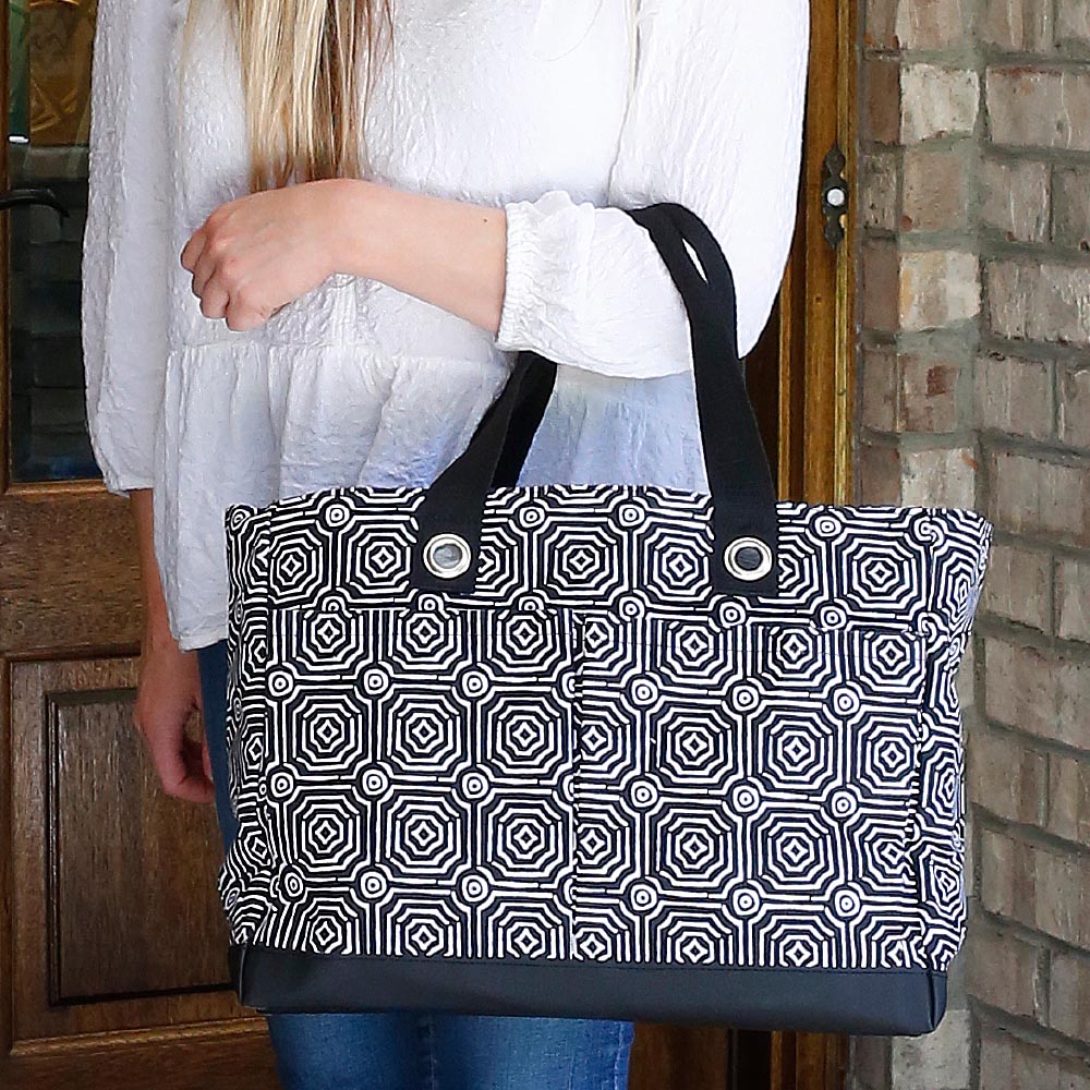 echo black toss up tote
